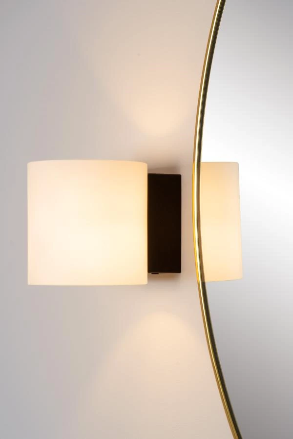 Lucide JELTE - Lámpara de pared Baño - 1xG9 - IP44 - Negro - ambiente 4